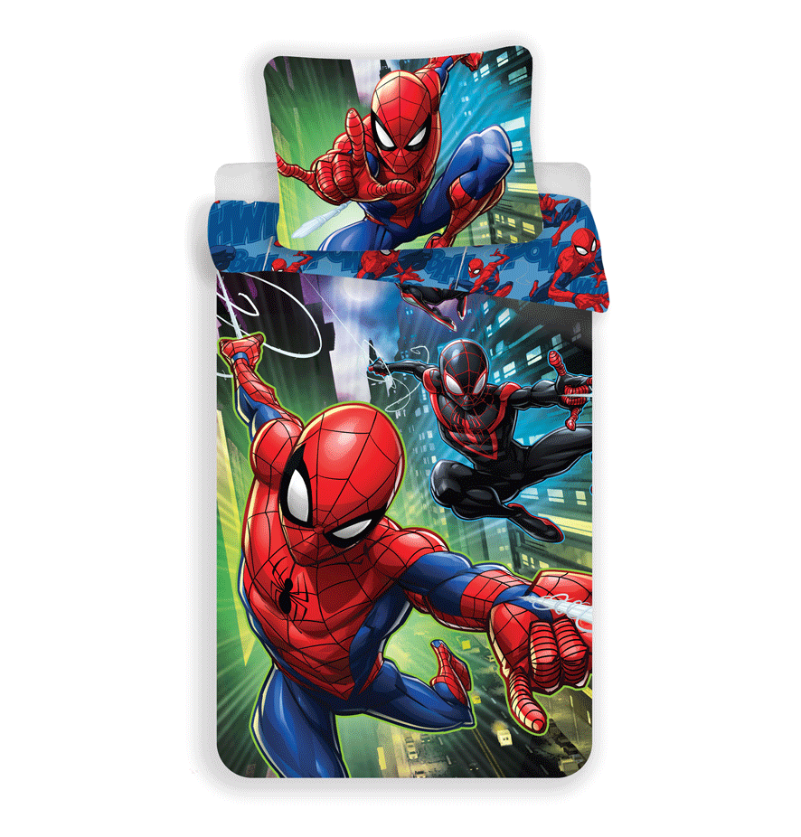 Housse de couette Marvel Spiderman 05 140x200cm + taie d'oreiller 70x90cm 100% coton