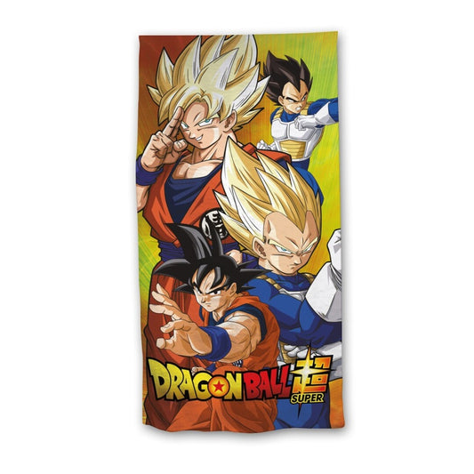 Dragon Ball Z Goku und Vegeta Strandtuch 70 x 140 cm, 100 % Baumwolle, 290 g/m²