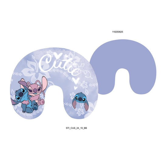 Coussin de voyage enfant Disney Lilo & Stitch CUTIE velboa